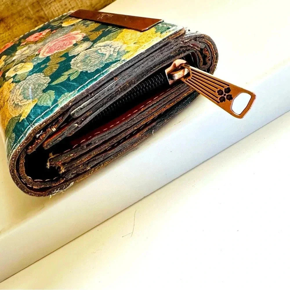Patricia Nash Cametti Leather Wallet RFID Safety - Picture 3 of 10